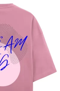 Dream Big Unisex Oversized Terry T-shirt Flamingo - Image 2