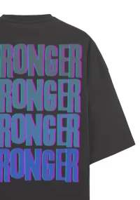 Stronger Printed Unisex Oversized Drop Shoulder Terry T-shirt - Image 2