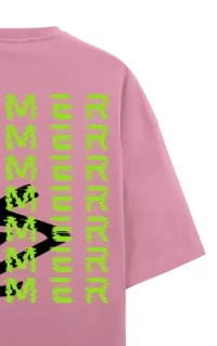 Gamerz Unisex Oversized Terry T-shirt Flamingo - Image 2