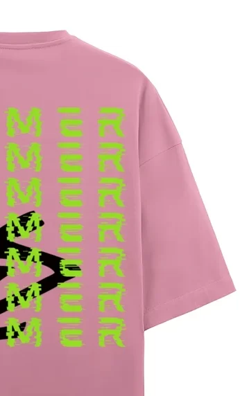 Gamerz Unisex Oversized Terry T-shirt Flamingo