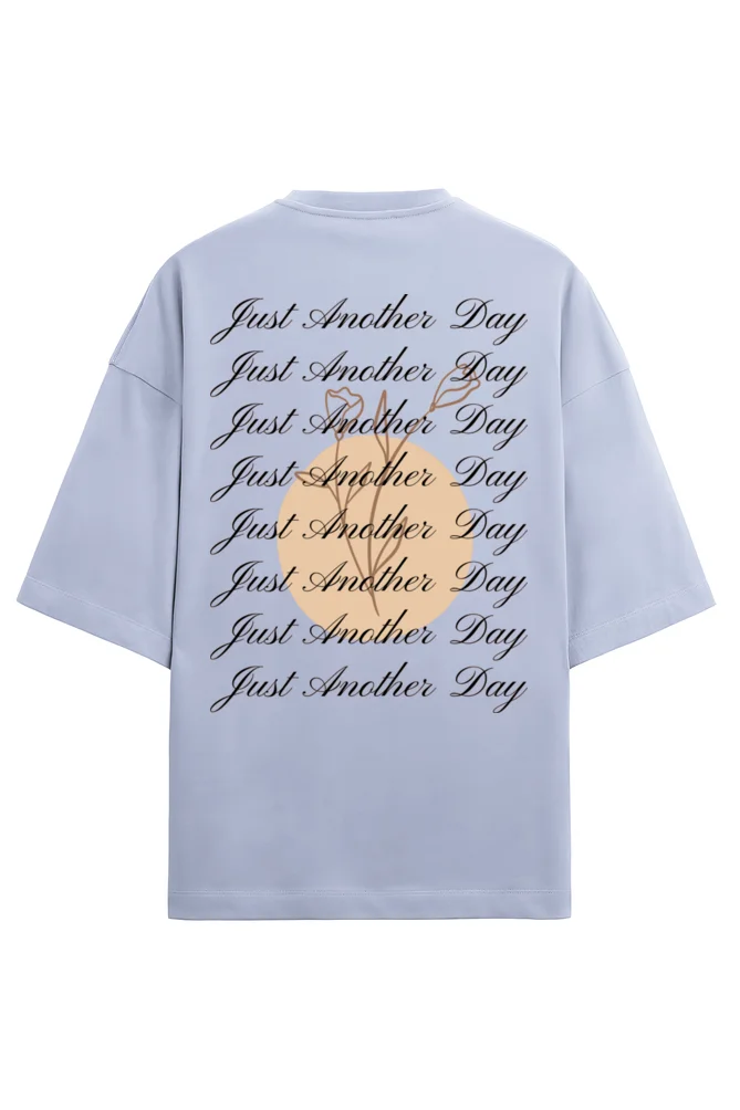Just Another Day Unisex Oversized Terry T-shirt Lavender
