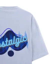 Nostalgic Unisex Oversized Terry T-shirt Lavender - Image 2