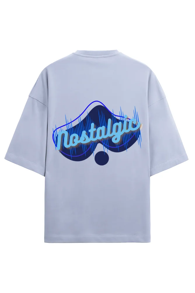 Nostalgic Unisex Oversized Terry T-shirt Lavender