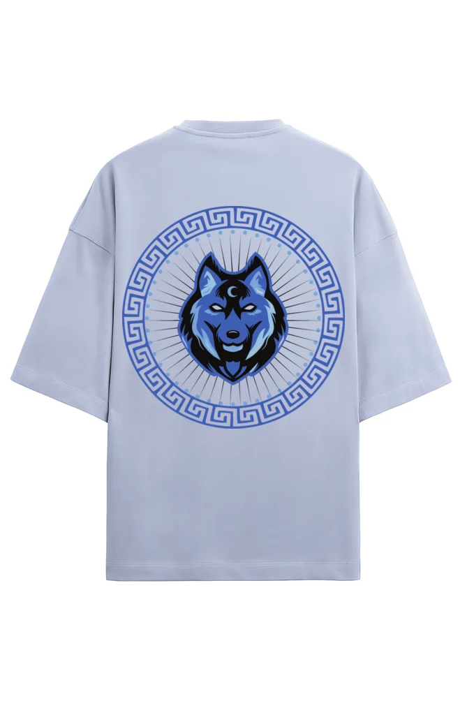 Wolf Drop Shoulder Oversized Terry T-shirt