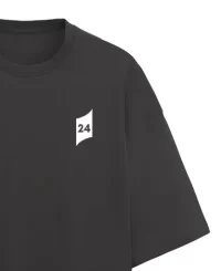 Unisex Oversized Terry T-shirt Black - Image 2