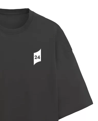 Unisex Oversized Terry T-shirt Black