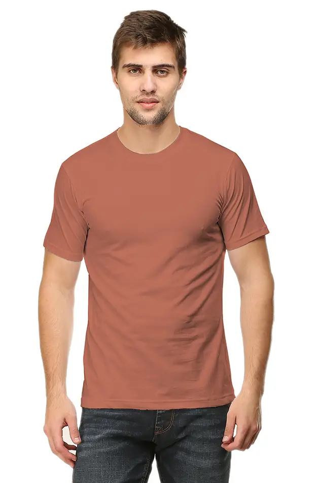 Men Copper Color T-shirt