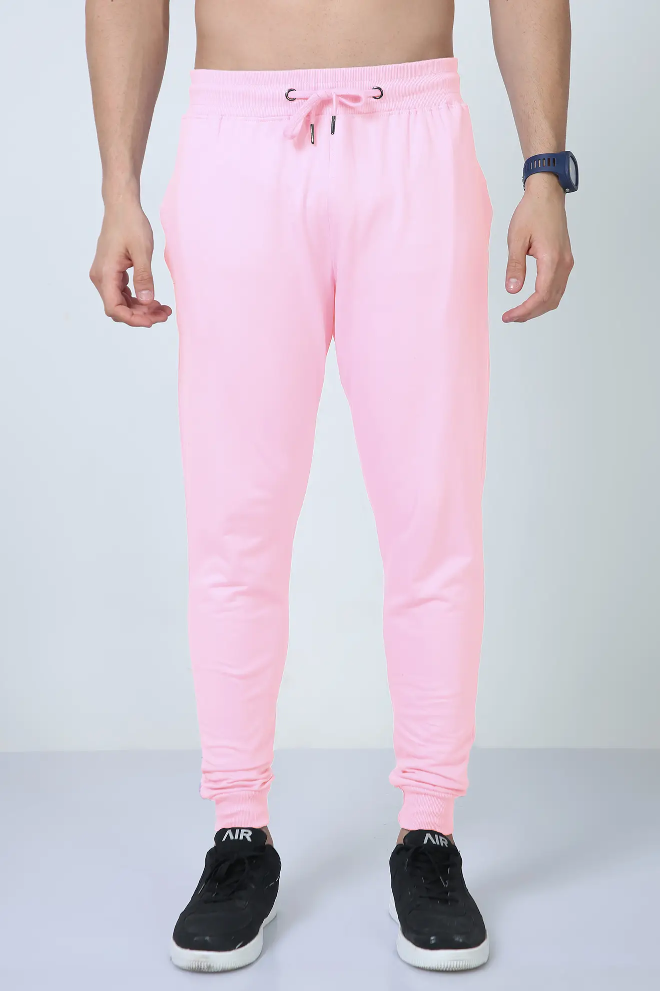 Light Baby Pink Joggers Track Pant - Image 3