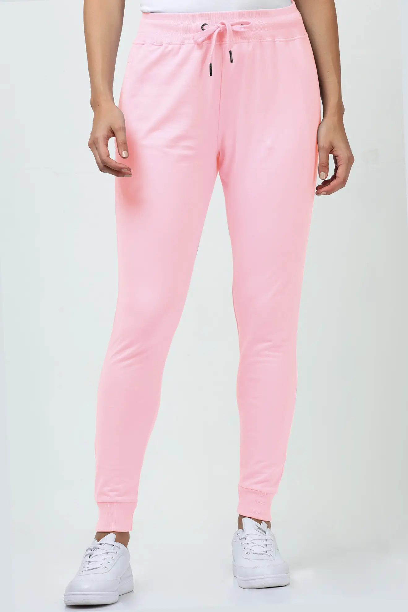 Light Baby Pink Joggers Track Pant - Image 2