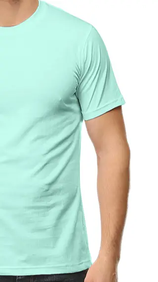 Men Super Combed Cotton T-shirt Mint - Image 2