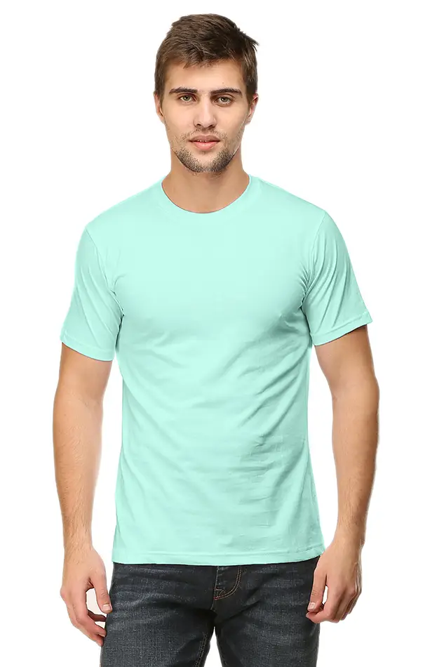 Men Mint Color T-shirt