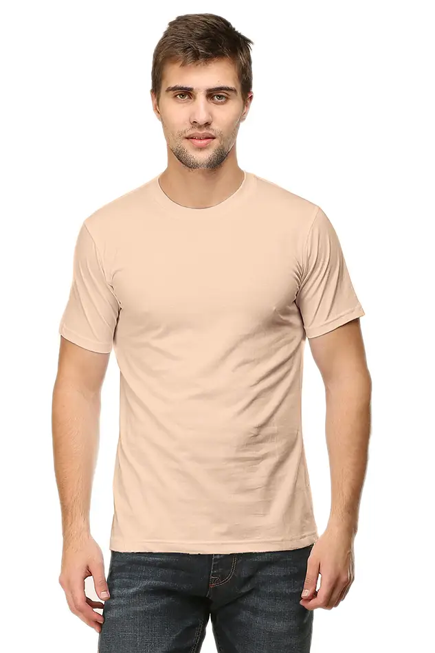 Men Peach Color T-shirt