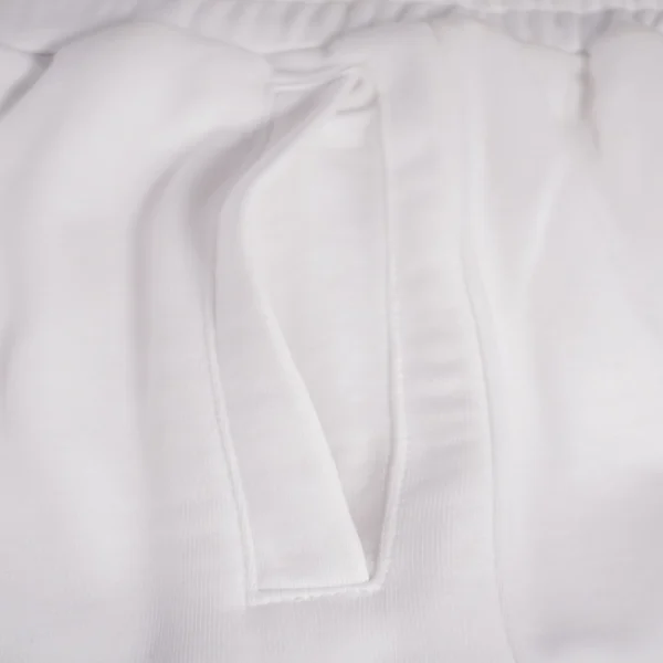 Unisex White Terry Shorts - Image 3