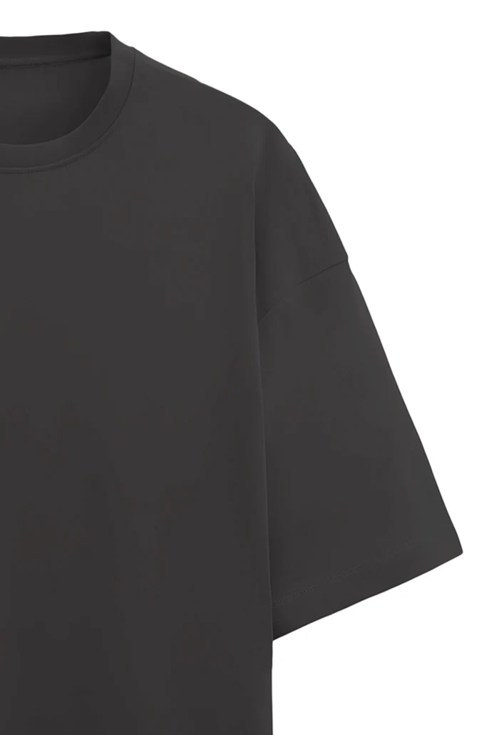 Fearless Unisex Oversized Terry T-shirt Black - Image 4