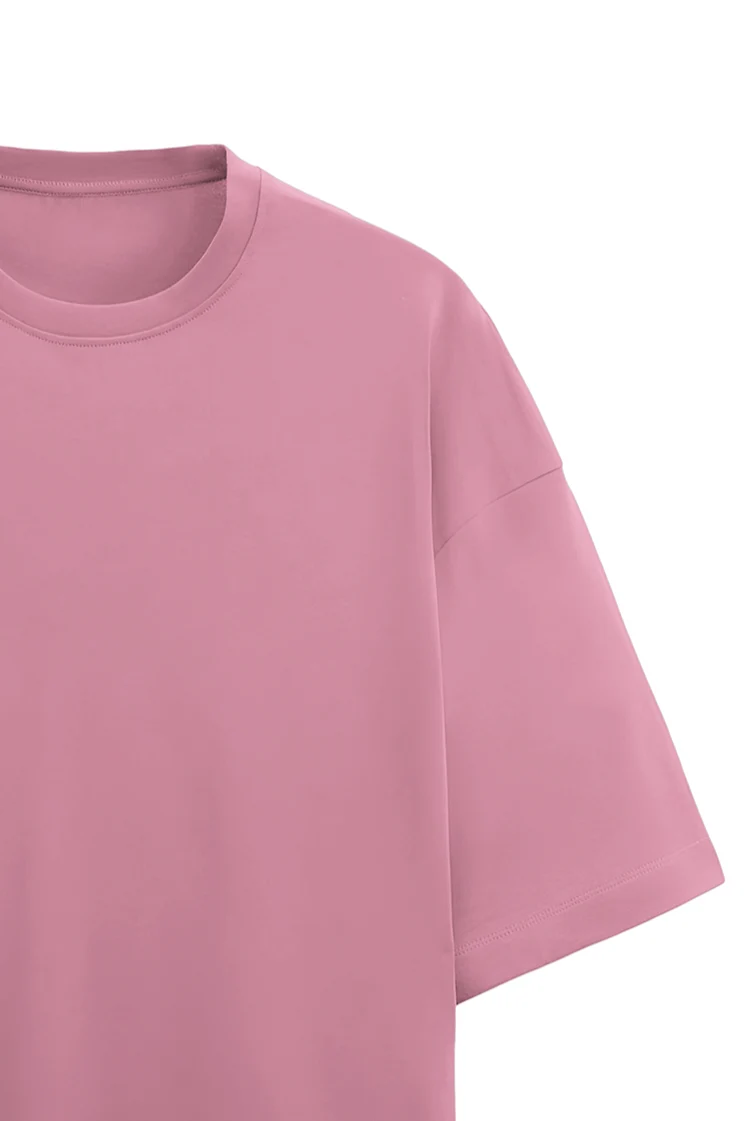 Dream Big Unisex Oversized Terry T-shirt Flamingo - Image 4