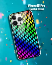 Rainbow iPhone 15 Pro Mobile Back Cover Glass Case