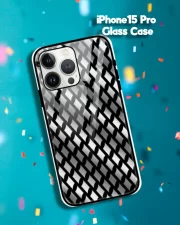 Silver Color iPhone 15 Pro Mobile Back Cover Glass Case