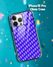Purple iPhone 15 Pro Mobile Back Cover Glass Case