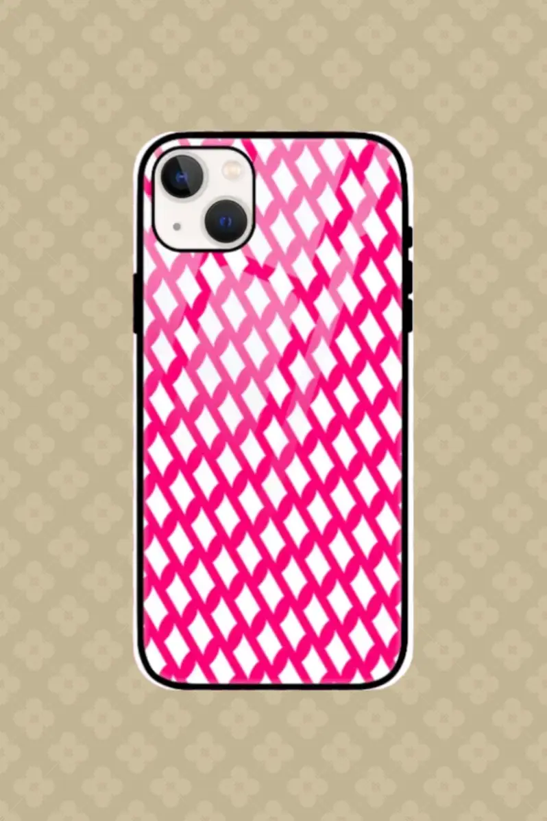 Raspberry iPhone 13 Back Cover Mobile Glass Case - Image 1