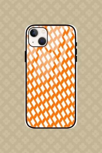 Saffron iPhone 13 Back Cover Mobile Glass Case