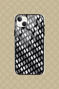 Silver Color iPhone 13 Mini Mobile Glass Case
