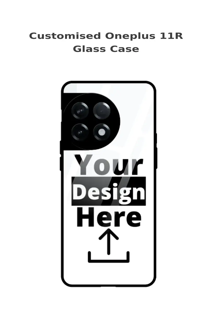 Customised OnePlus 11R Mobile Back Cover Glass Case - Image 1