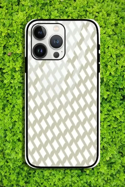 Green Teal iPhone 13 Pro Mobile Glass Case