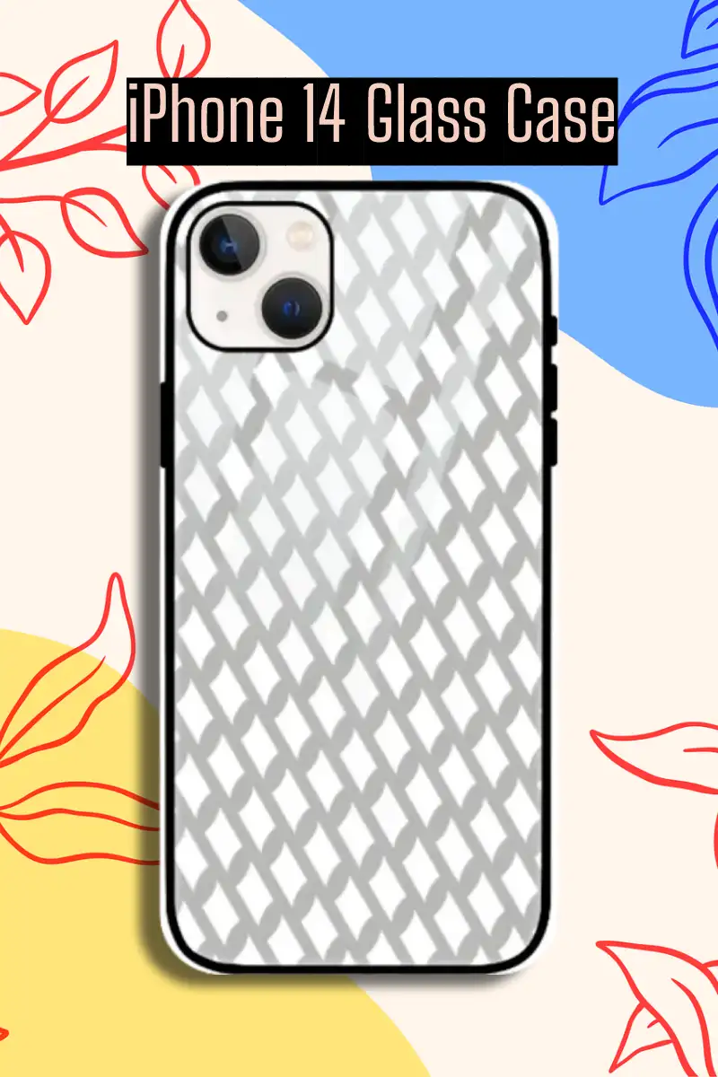 Grey iPhone 14 Mobile Glass Case - Image 1