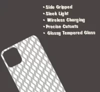 Grey iPhone 15 Pro Max Mobile Back Cover Glass Case - Image 3