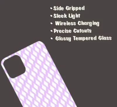 Pink iPhone 15 Pro Max Mobile Back Cover Glass Case