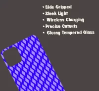 Purple iPhone 15 Pro Max Mobile Back Cover Glass Case - Image 3