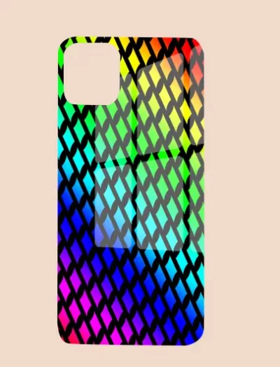 Rainbow iPhone 15 Pro Max Mobile Back Cover Glass Case