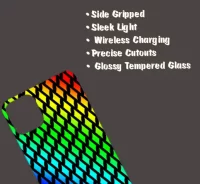 Rainbow iPhone 15 Pro Max Mobile Back Cover Glass Case - Image 3