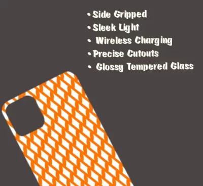 Saffron iPhone 15 Pro Max Mobile Back Cover Glass Case