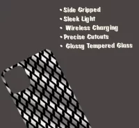 Silver Color iPhone 15 Pro Max Mobile Back Cover Glass Case - Image 3