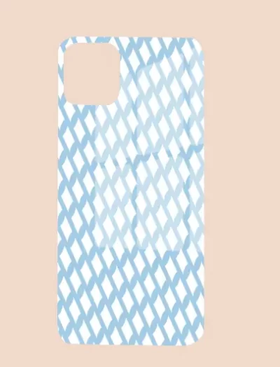 Sky Blue iPhone 15 Pro Max Mobile Back Cover Glass Case