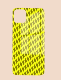 Yellow Mehandi iPhone 15 Pro Max Mobile Back Cover Glass Case - Image 2