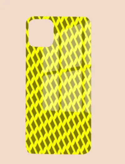 Yellow Mehandi iPhone 15 Pro Max Mobile Back Cover Glass Case