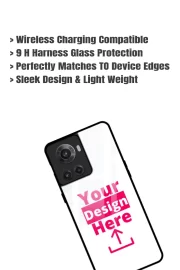 Customised Oneplus 10R Mobile Back Cover Glass Case - Image 2