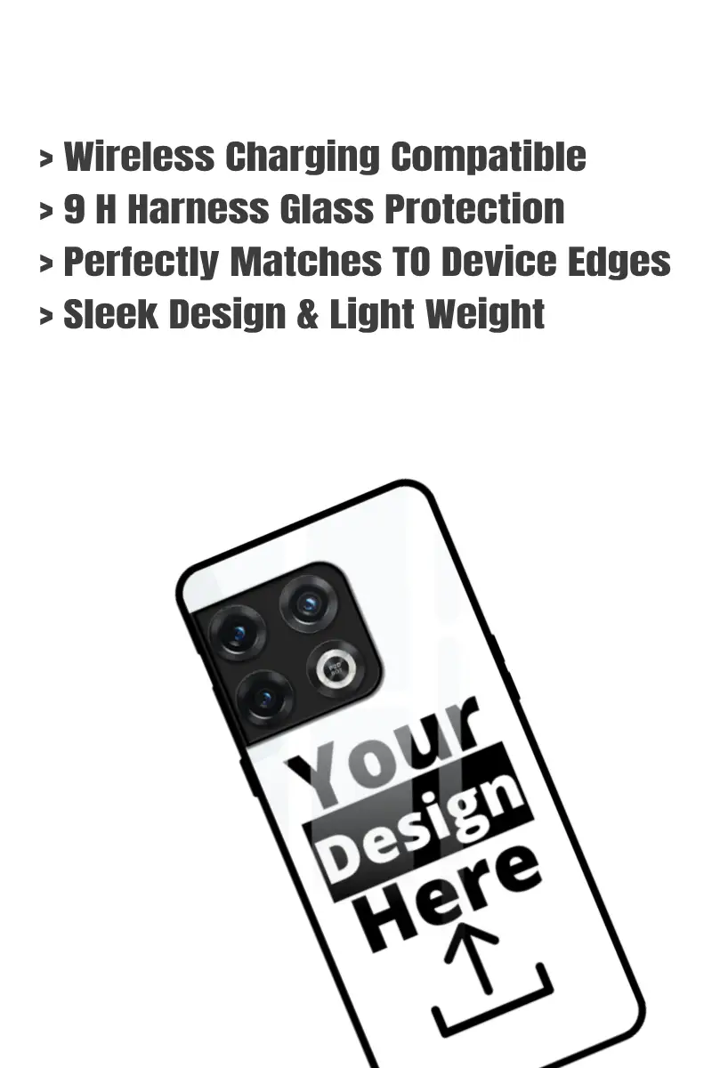 Customised Oneplus 10Pro Mobile Back Cover Glass Case - Image 2