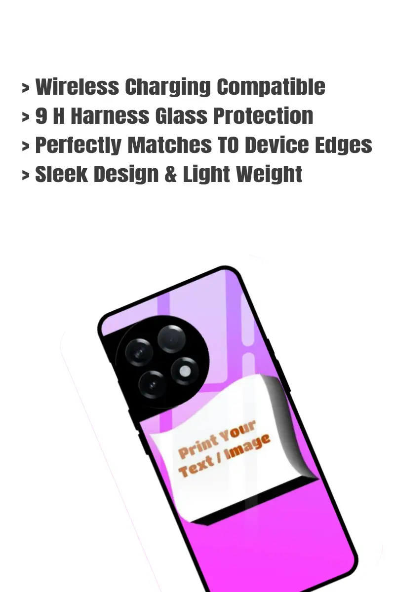 Customised Oneplus 11 Mobile Back Cover Glass Case - Image 2