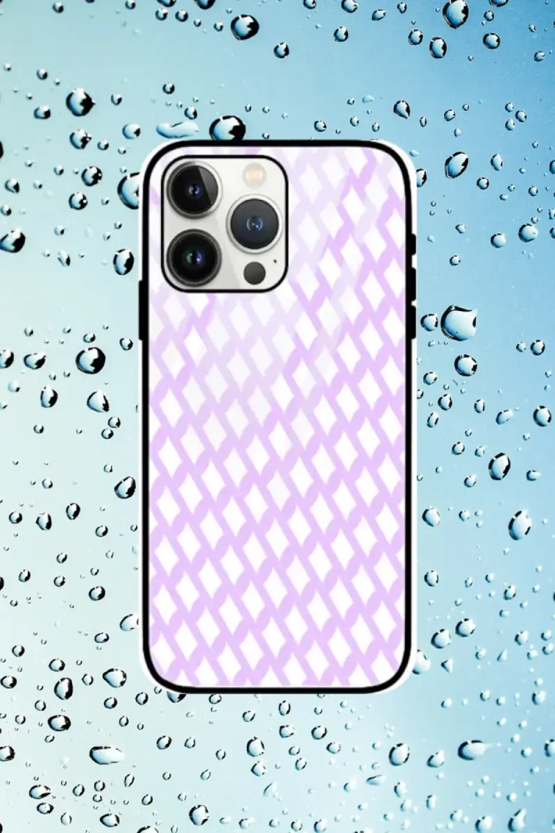 Pink iPhone 13 Pro Max Mobile Glass Case - Image 1