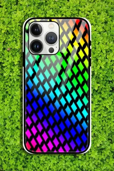 Rainbow iPhone 13 Pro Mobile Glass Case