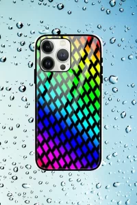 Rainbow iPhone 13 Pro Max Mobile Glass Case