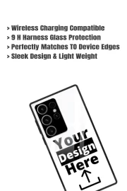 Customised Samsung Galaxy S23 Ultra Mobile Back Cover Glass Case - Image 2