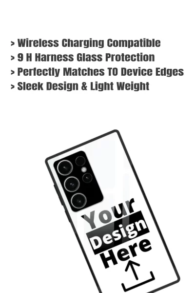 Customised Samsung Galaxy S23 Ultra Mobile Back Cover Glass Case