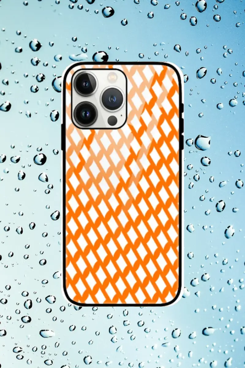 Saffron iPhone 13 Pro Max Mobile Glass Case - Image 1