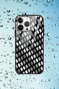 Silver Color iPhone 13 Pro Max Mobile Glass Case