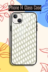 Green Teal iPhone 14 Mobile Glass Case