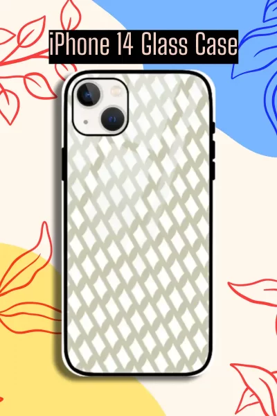 Green Teal iPhone 14 Mobile Glass Case